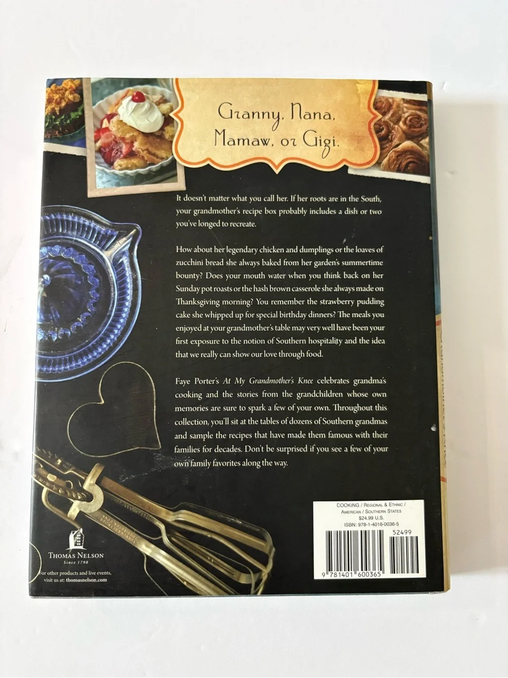 At My Grandmother’s Knee/Recipes and Memories Handed Down